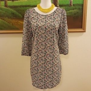 Floral Zip Back Spare Dress Size Large